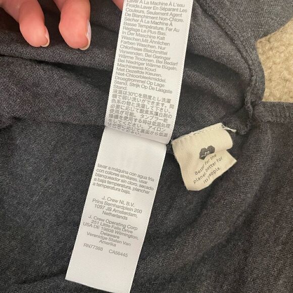 Madewell Womens Relaxed Gray Midi Tee Dress Size L NWOT - Picture 5 of 12